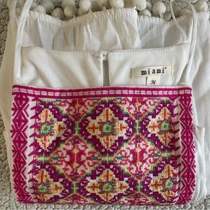 Francesca’s White Embroidered Dress